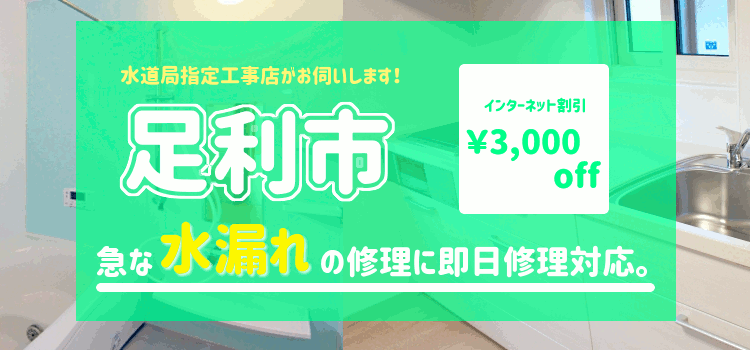 足利市 水漏れ修理(水道 蛇口 トイレ シャワーの漏水)